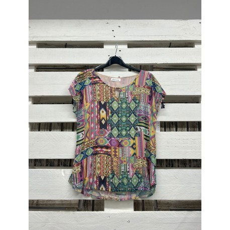 BLUSA ESTAMPADA DE MUJER ROSSAN