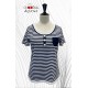 CAMISETA RAYAS AZUL MARINO MUJER LILI DUDU