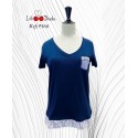 Camiseta mujer lili dudu pico +colores