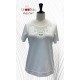 CAMISETA BLANCA DE MUJER CON CALADOS LILI DUDU 