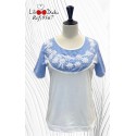 Camiseta con bordado  blanca de Lili Dudu