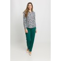 PANTALON CLASICO EN TEJIDO SARGA MUJER DE BOGUAR +COLORES