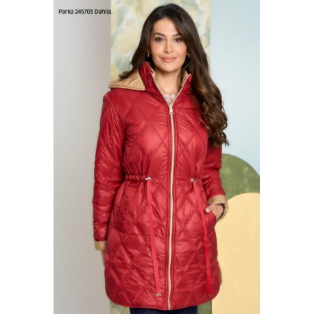 PARKA LARGA REVERSIBLE MUJER ROBERTO BASSI WOMAN +colores