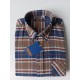 CAMISA FRANELA  HOMBRE CUADROS PKM 