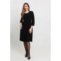 VESTIDO EVASE NEGRO MUJER BOGUAR