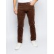 PANTALÓN DE PANA MARRON DE HOMBRE PIERRE CARDIN LYON TAPERED FIT CON CINCO BOLSILLOS