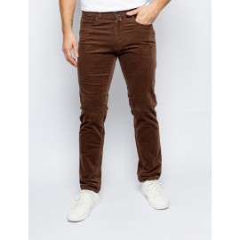 PANTALÓN DE PANA MARRON DE HOMBRE PIERRE CARDIN LYON TAPERED FIT CON CINCO BOLSILLOS