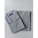 PIJAMA LARGO DE HOMBRE RAYAS GRIS PLAJOL