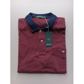 POLO BURDEOS CON BOLSILLO HOMBRE BONCCIANI