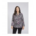 BLUSA ESTAMPADA LAZADA CUELLO MUJER SPG JENUAN TALLAS GRANDES